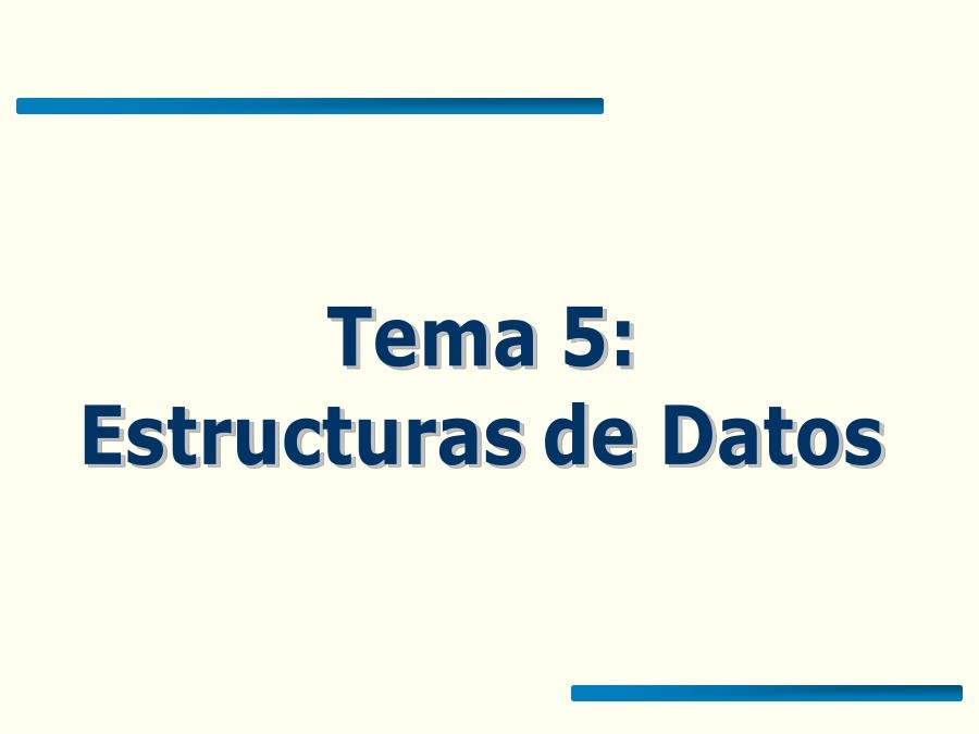 Imágen de pdf Tema 5 - Estructuras de datos